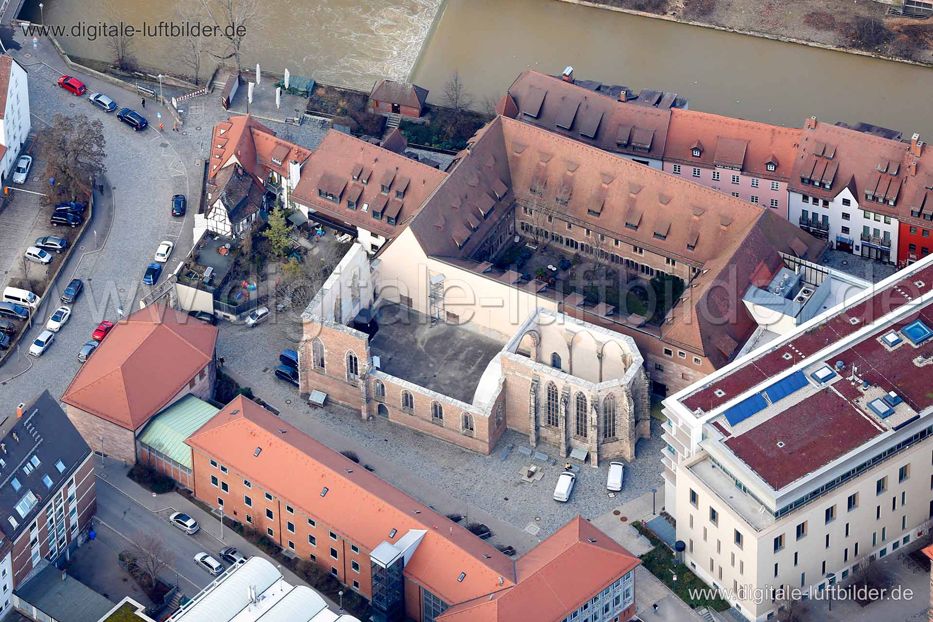 Luftaufnahme Katharinenruine in Nürnberg | Mittelfranken, Bayern
