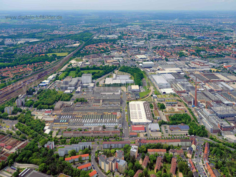 Luftaufnahme Katzwanger Straße in Nürnberg | Mittelfranken, Bayern