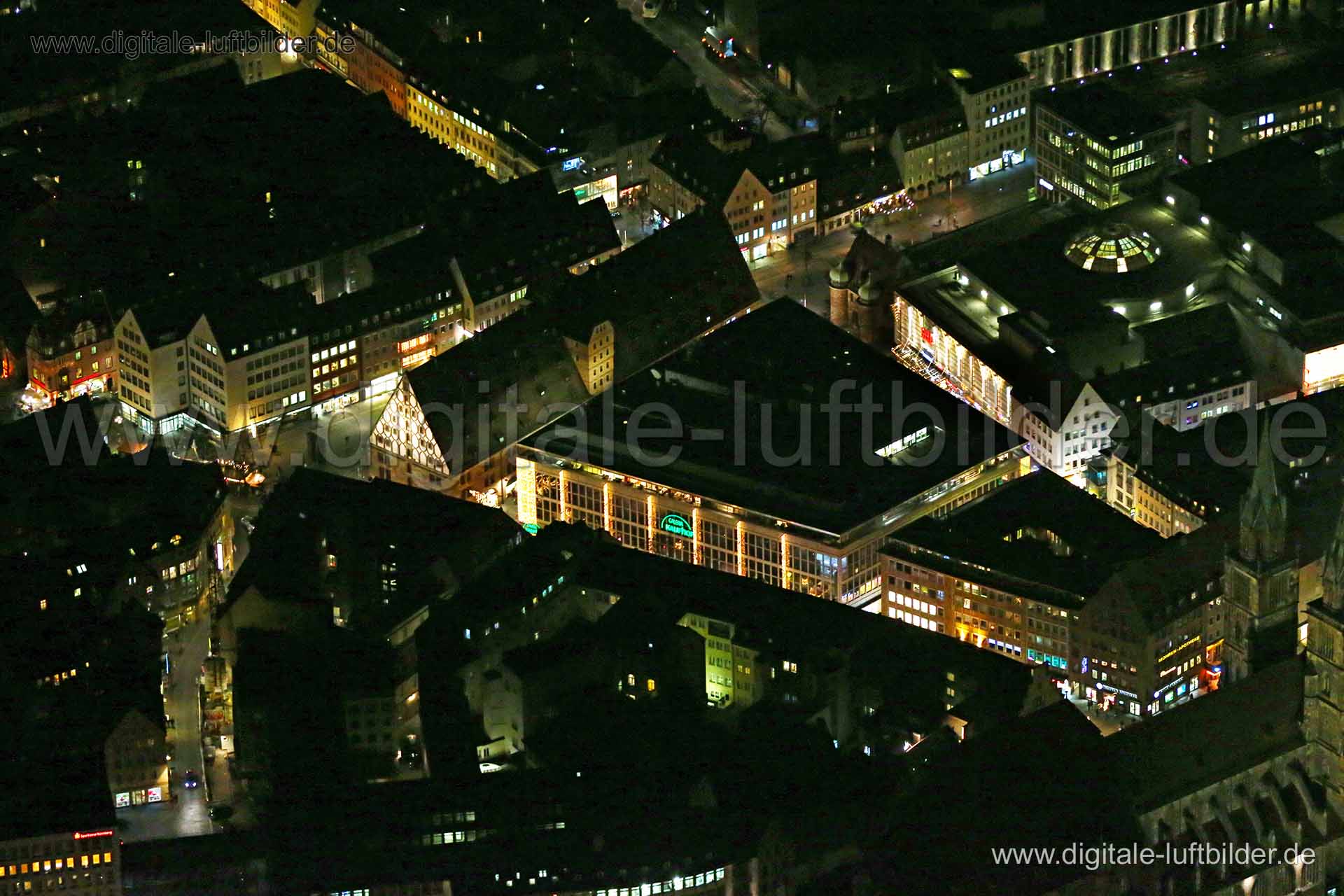 Luftaufnahme Kaufhof in Nürnberg | Mittelfranken, Bayern