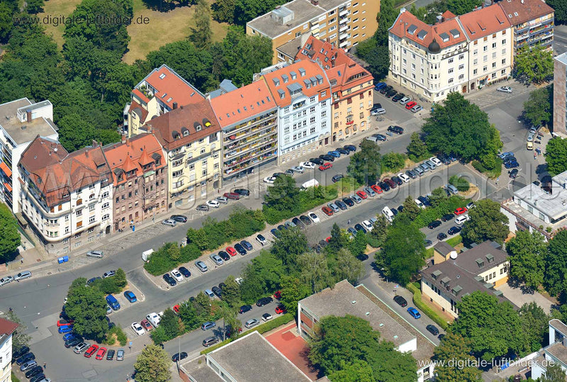Luftaufnahme Keßlerplatz in Nürnberg | Mittelfranken, Bayern