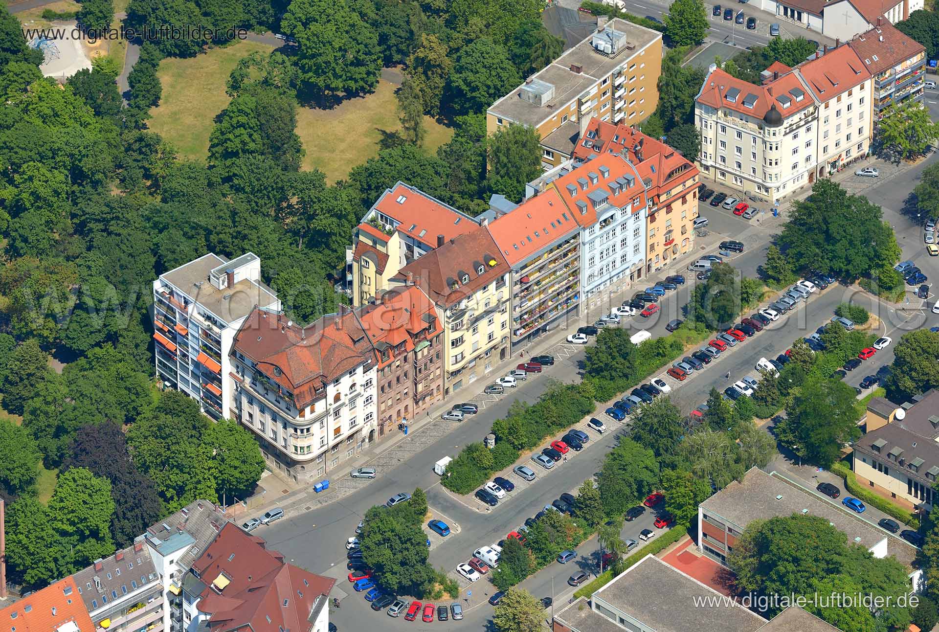 Luftaufnahme Keßlerplatz in Nürnberg | Mittelfranken, Bayern