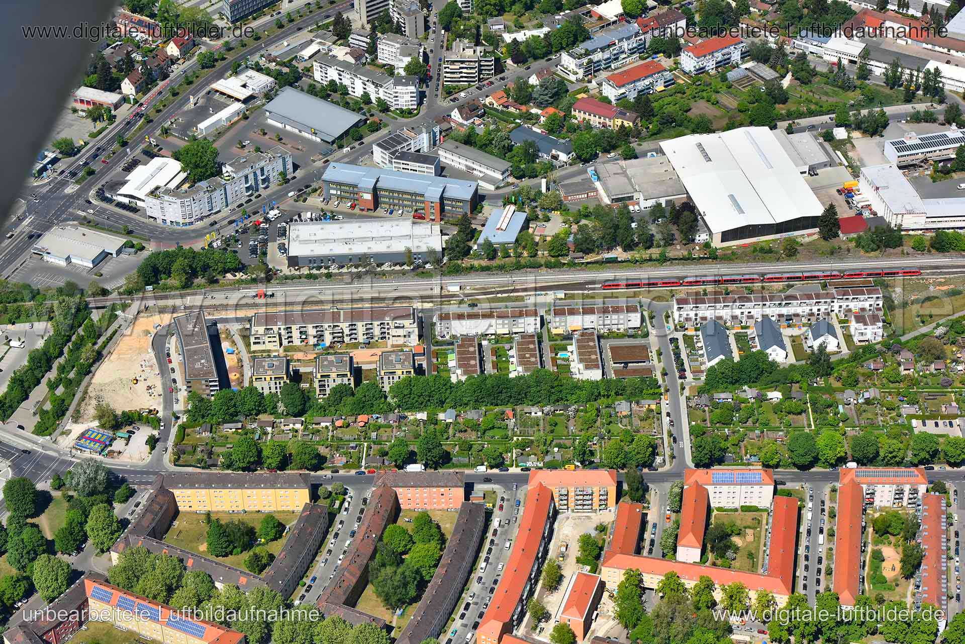 Luftaufnahme Kieslingstraße in Nürnberg | Mittelfranken, Bayern