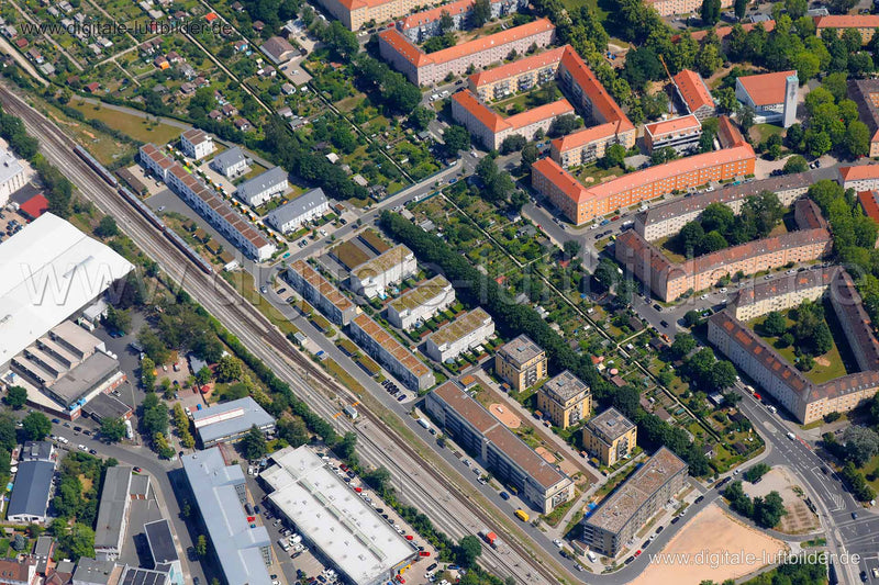Luftaufnahme Kieslingstraße - Nordostbahnhof in Nürnberg | Mittelfranken, Bayern