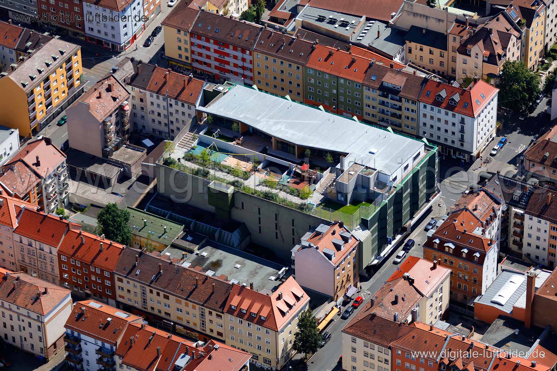 Luftaufnahme Kindertagesstätte Wölckernstraße in Nürnberg | Mittelfranken, Bayern