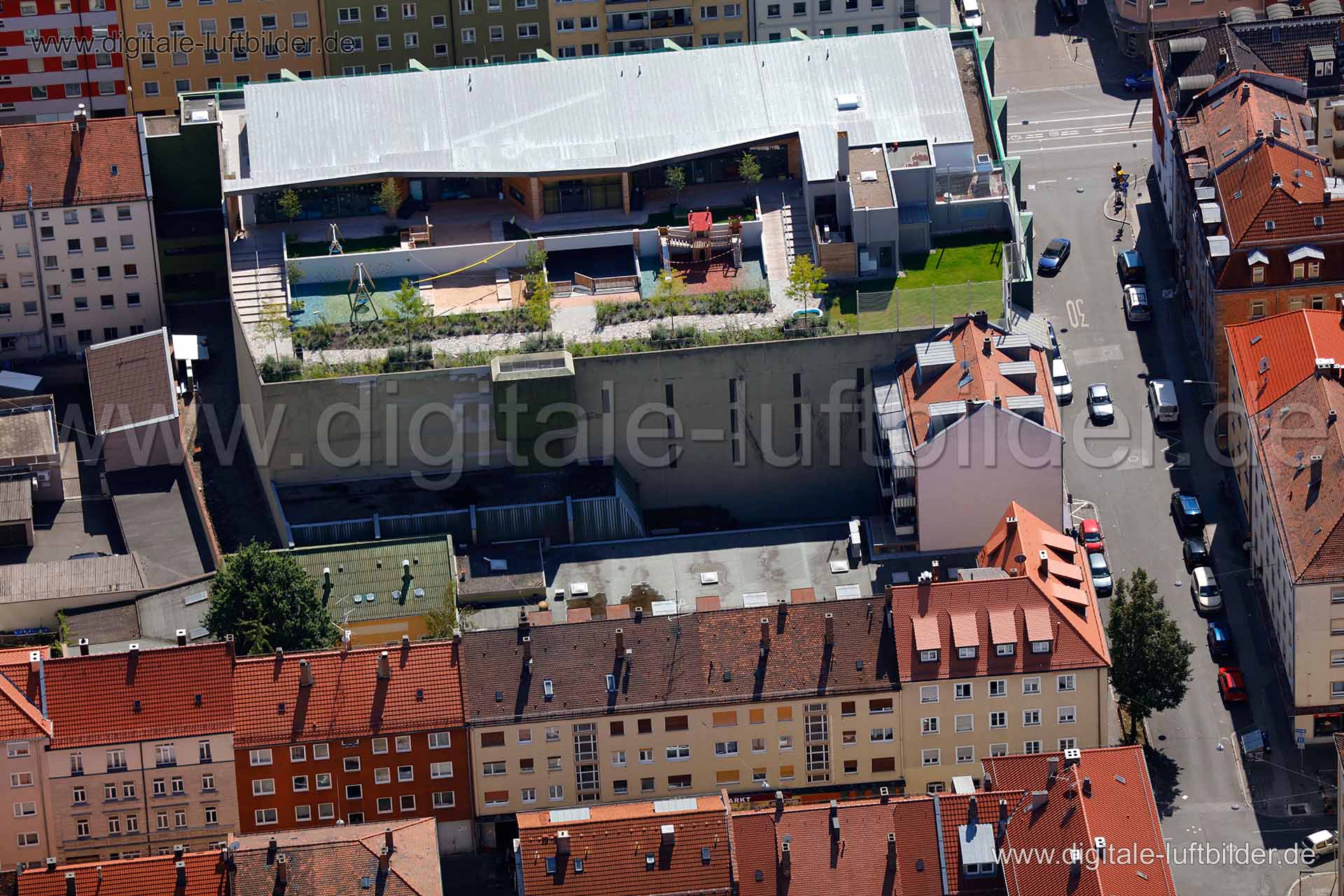 Luftaufnahme Kindertagesstätte Wölckernstraße in Nürnberg | Mittelfranken, Bayern