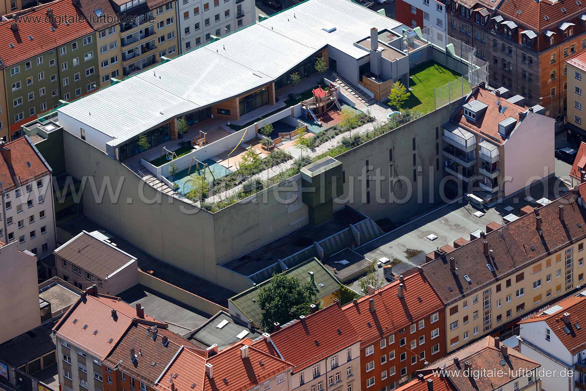 Luftaufnahme Kindertagesstätte Wölckernstraße in Nürnberg | Mittelfranken, Bayern