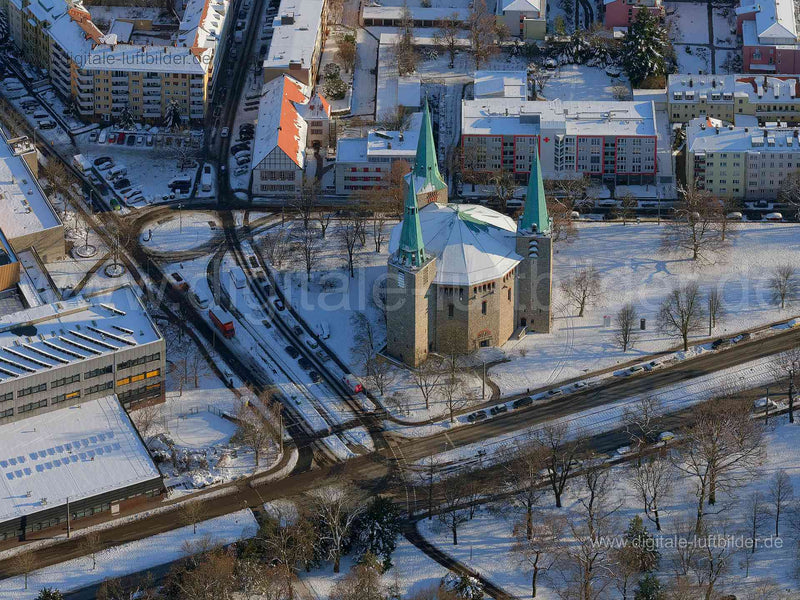 Luftaufnahme Kirche in Nürnberg | Mittelfranken, Bayern