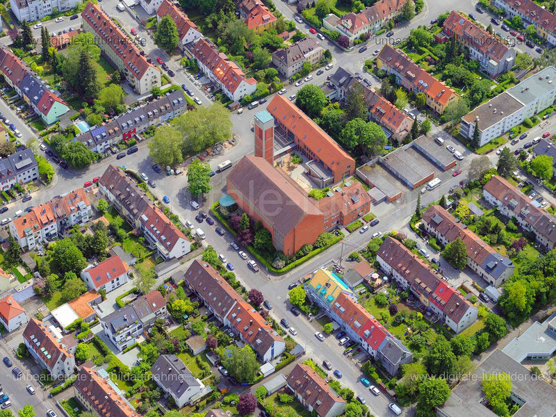 Luftaufnahme Kirche Allerheiligen in Nürnberg | Mittelfranken, Bayern