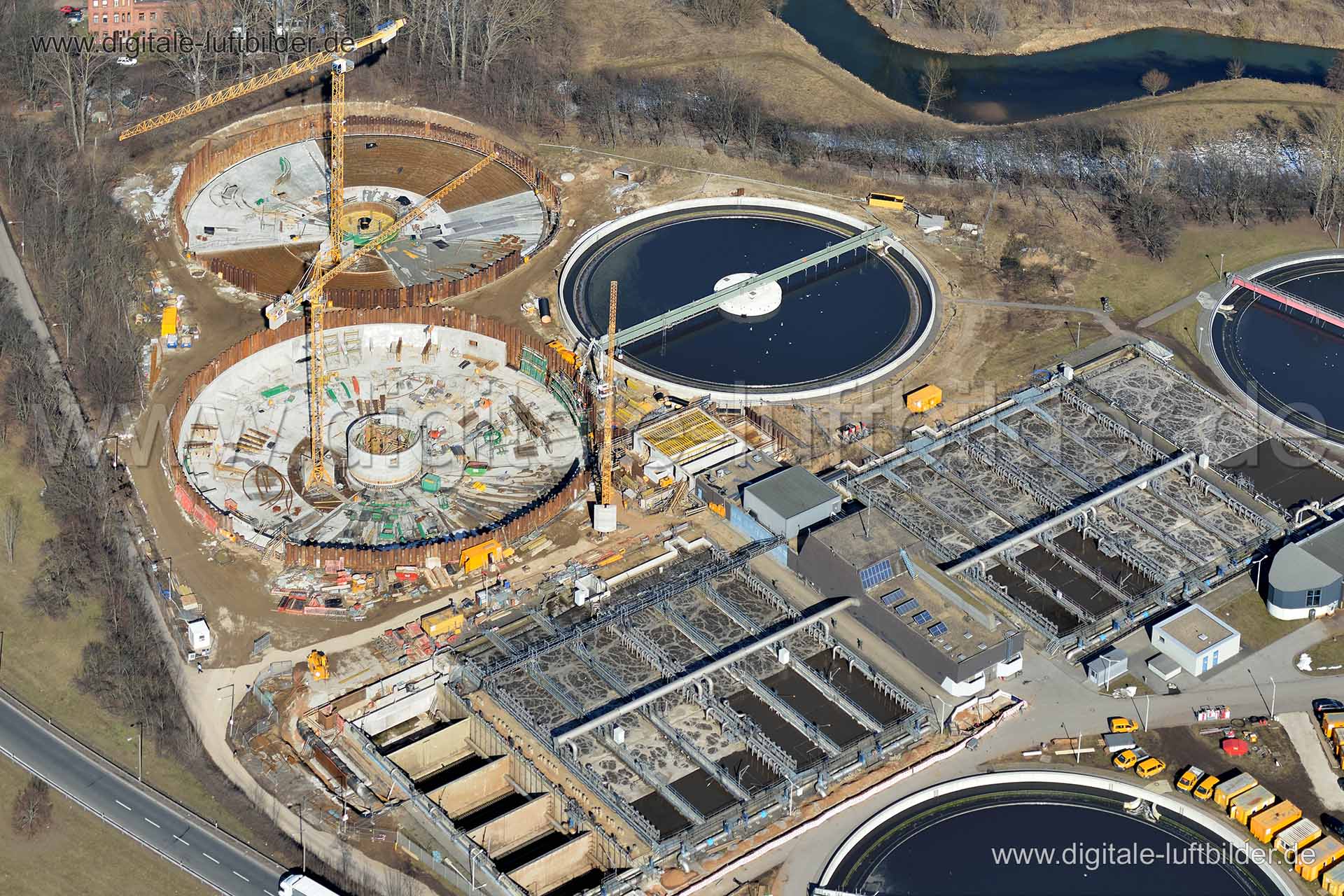 Luftaufnahme Kläranlage in Nürnberg | Mittelfranken, Bayern
