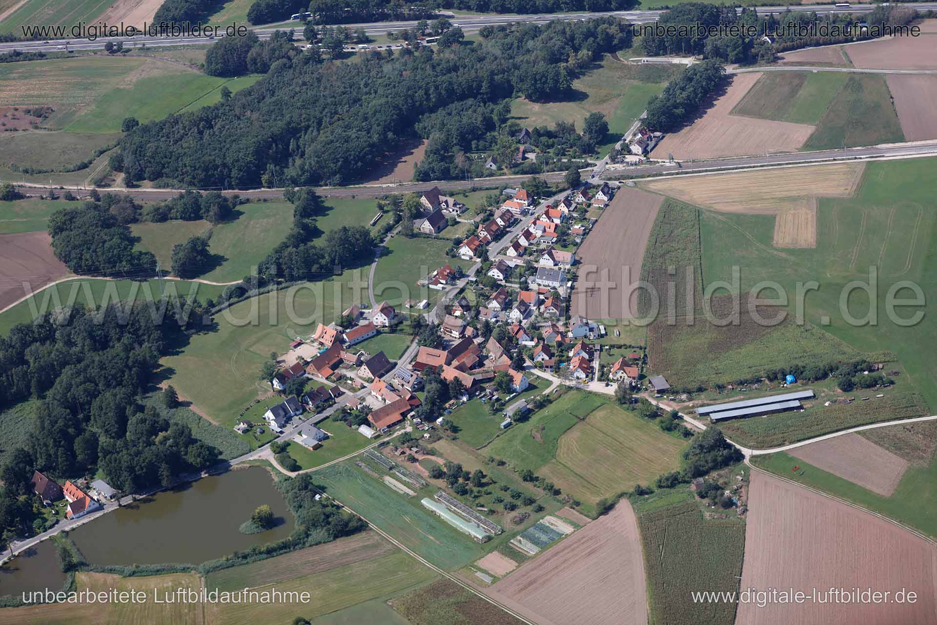 Luftaufnahme Kleingründlach in Nürnberg | Mittelfranken, Bayern