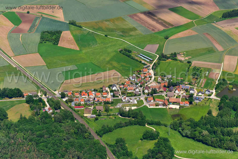 Luftaufnahme Kleingründlach in Nürnberg | Mittelfranken, Bayern