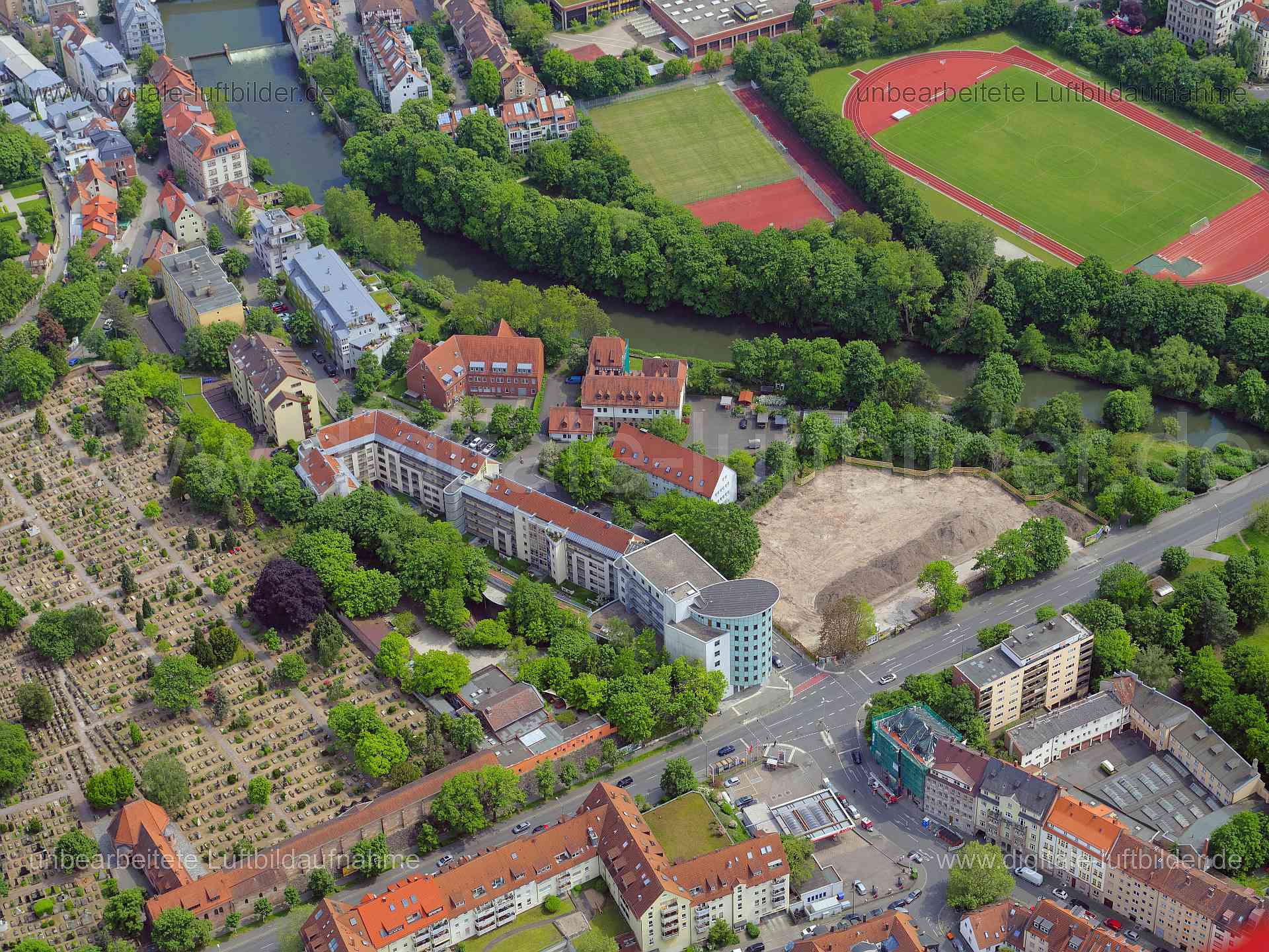 Luftaufnahme Kleinweidenmühle in Nürnberg | Mittelfranken, Bayern