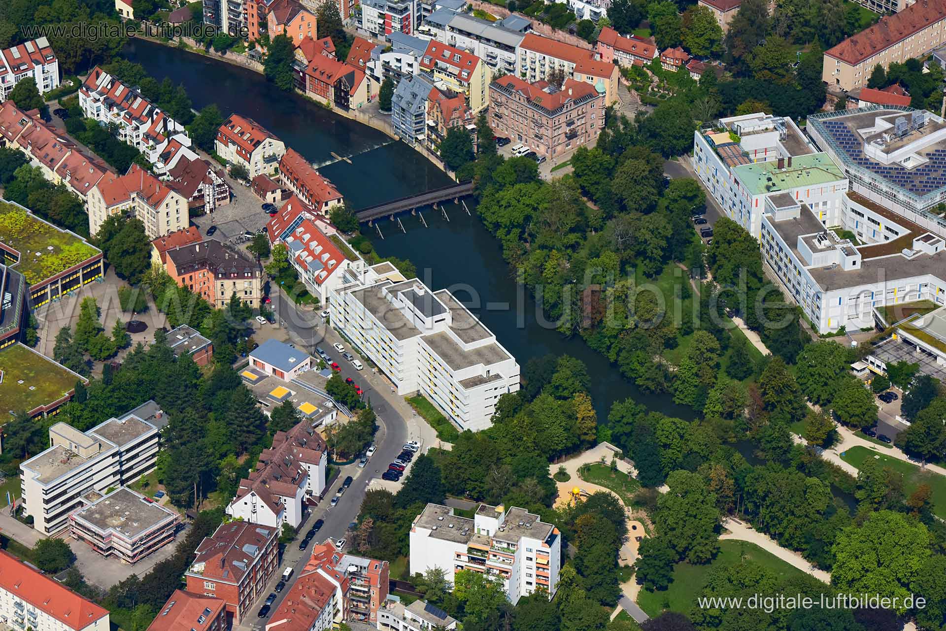 Luftaufnahme Kleinweidenmühle in Nürnberg | Mittelfranken, Bayern