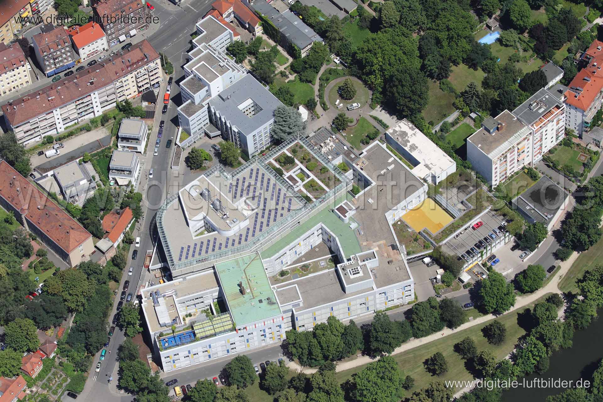Luftaufnahme Klinik Hallerwiese in Nürnberg | Mittelfranken, Bayern