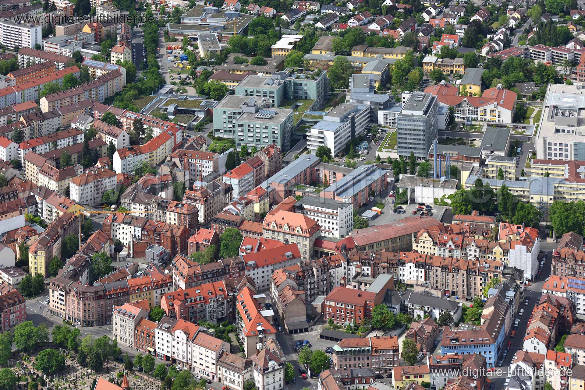 Luftaufnahme Klinikum-Nürnberg-Nord in Nürnberg | Mittelfranken, Bayern