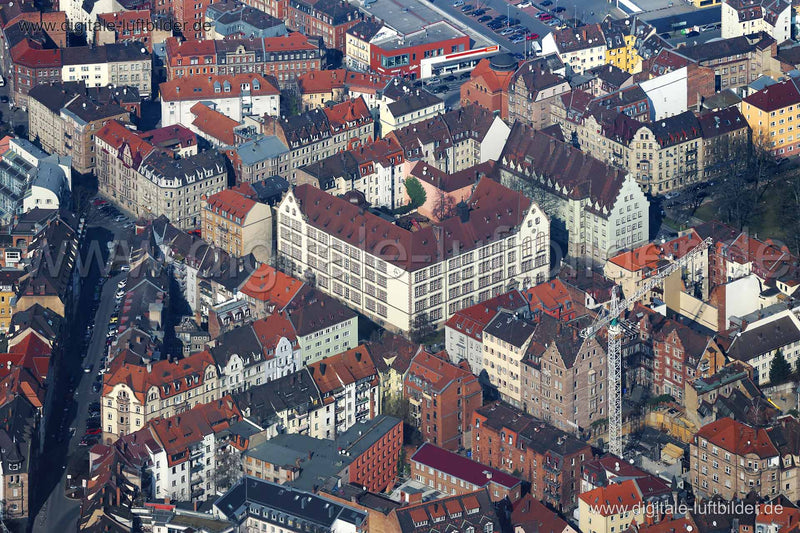 Luftaufnahme Knauerstraße in Nürnberg | Mittelfranken, Bayern