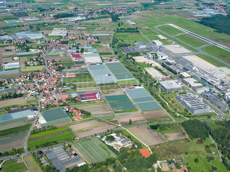 Luftaufnahme Knoblauchsland in Nürnberg | Mittelfranken, Bayern