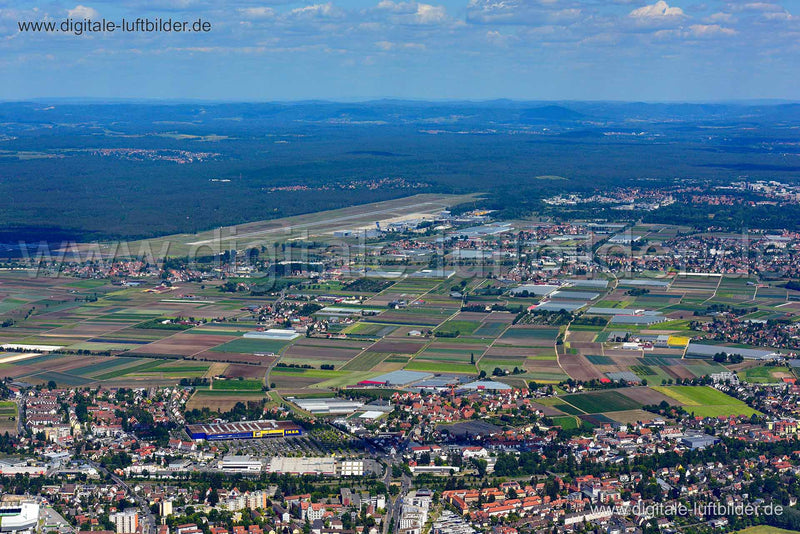 Luftaufnahme Knoblauchsland in Nürnberg | Mittelfranken, Bayern