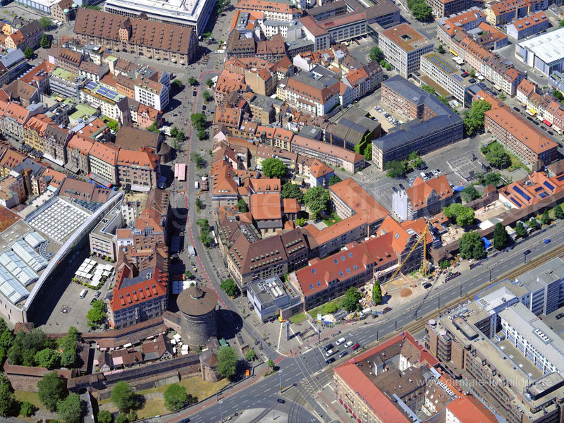 Luftaufnahme Königstraße in Nürnberg | Mittelfranken, Bayern