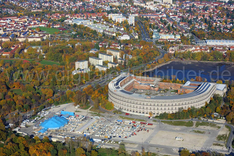 Luftaufnahme Kongresshalle in Nürnberg | Mittelfranken, Bayern