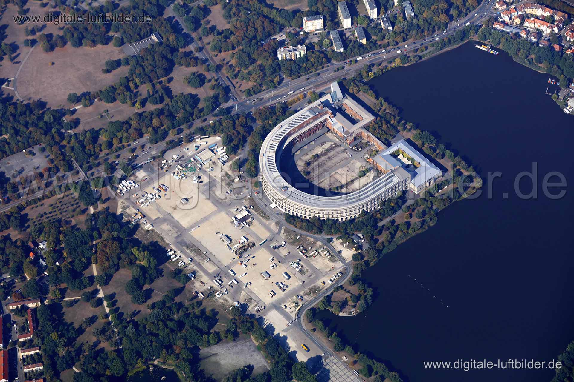 Luftaufnahme Kongresshalle in Nürnberg | Mittelfranken, Bayern