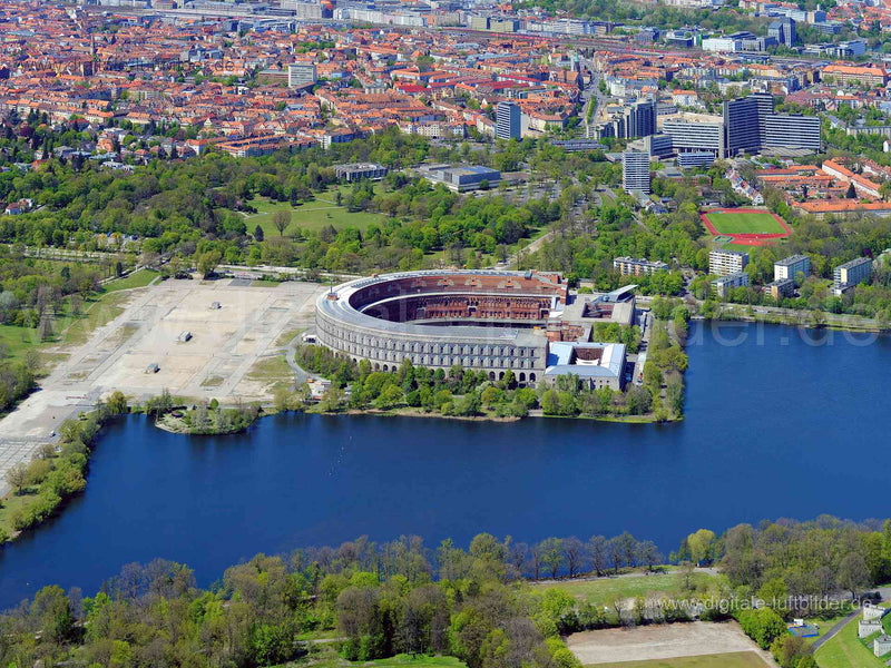 Luftaufnahme Kongresshalle in Nürnberg | Mittelfranken, Bayern
