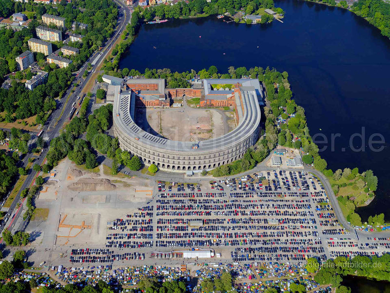Luftaufnahme Kongresshalle in Nürnberg | Mittelfranken, Bayern