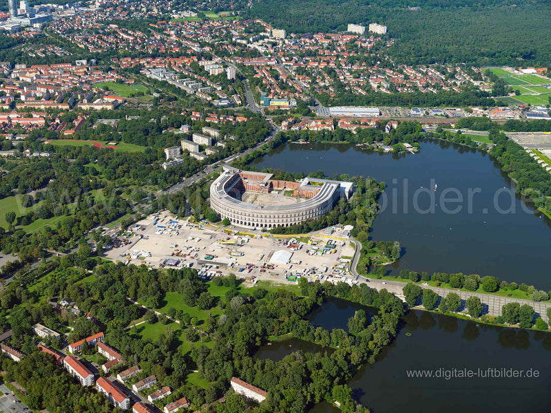 Luftaufnahme Kongresshalle in Nürnberg | Mittelfranken, Bayern