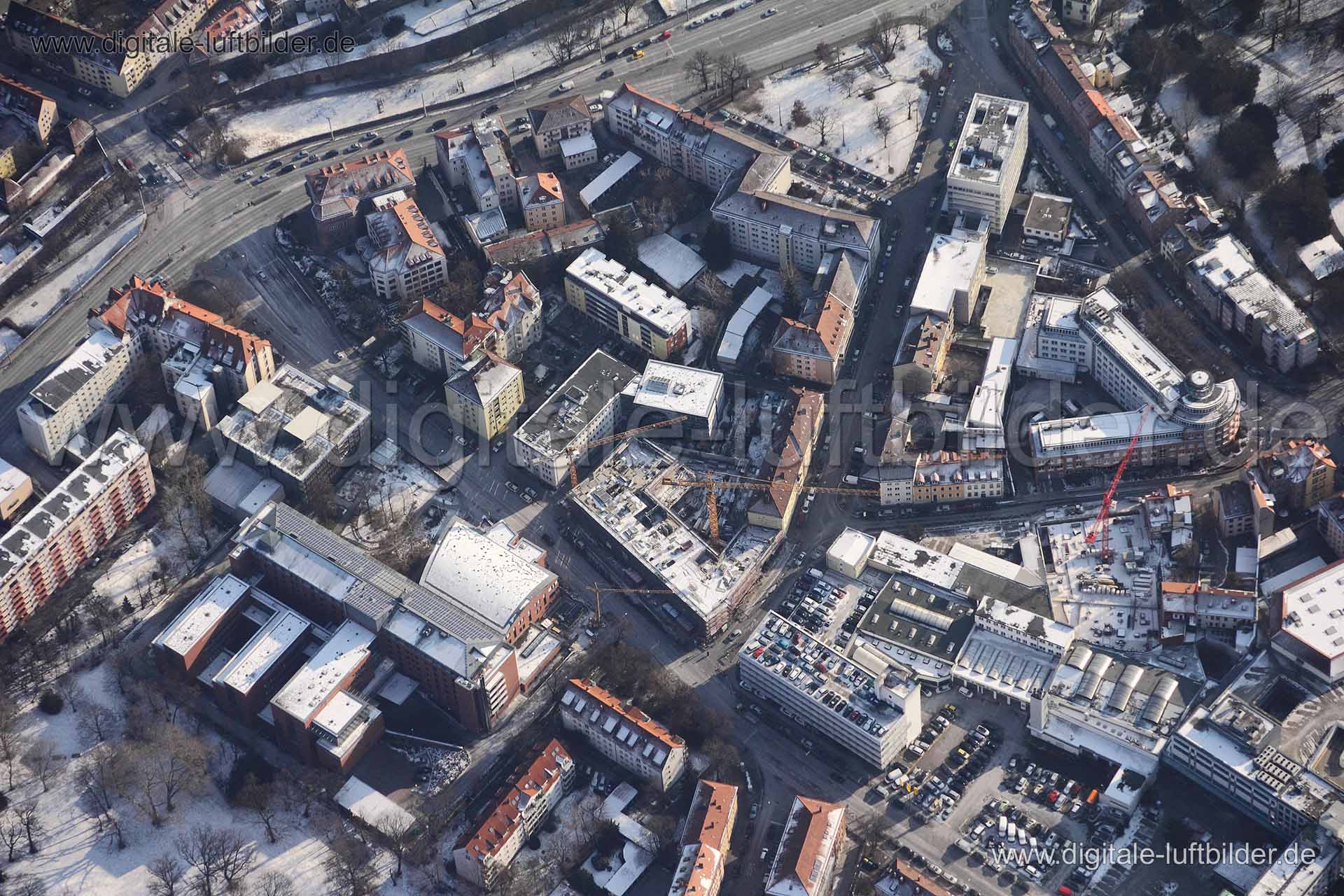 Luftaufnahme Kontumazgarten in Nürnberg | Mittelfranken, Bayern