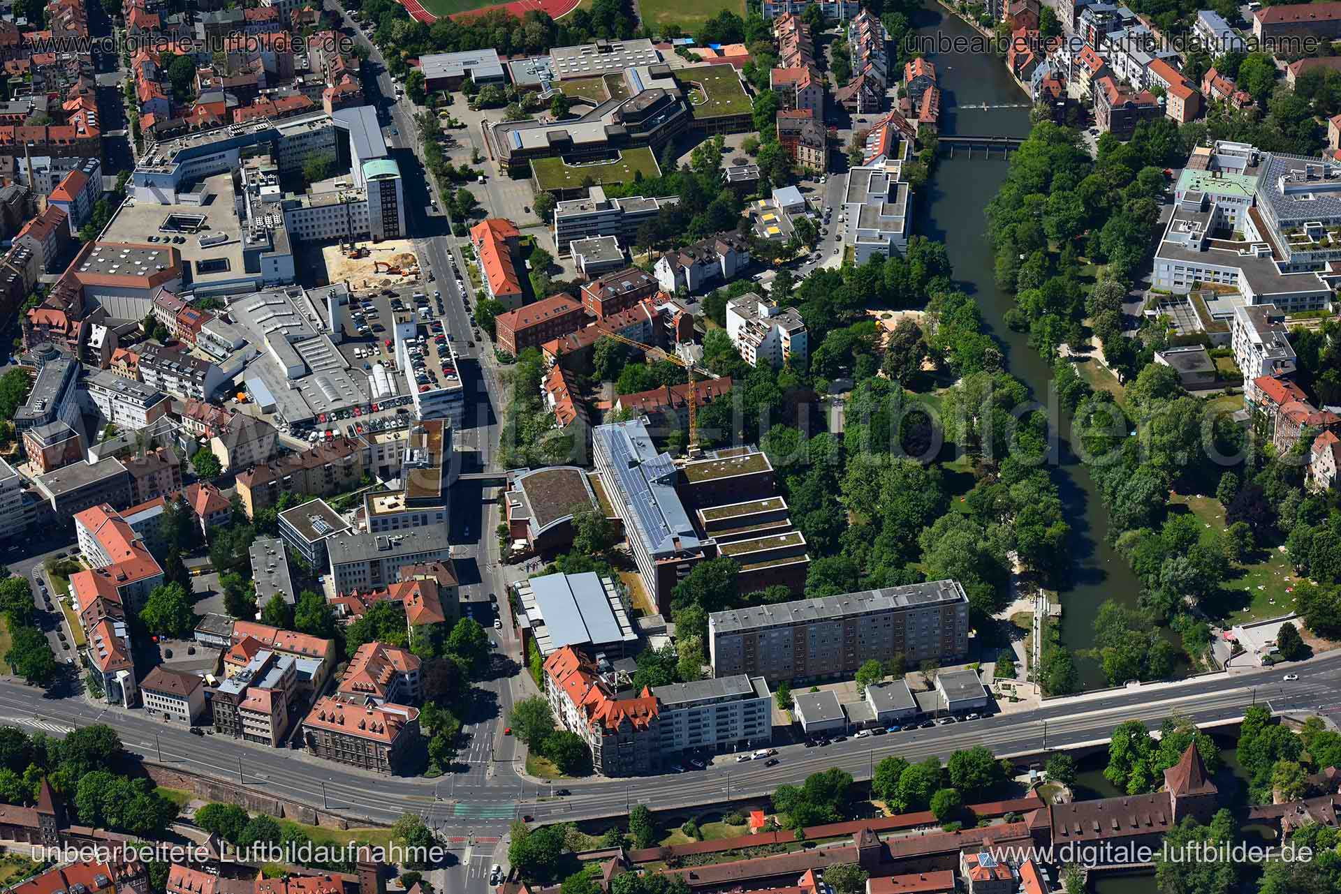 Luftaufnahme Kontumazgarten in Nürnberg | Mittelfranken, Bayern