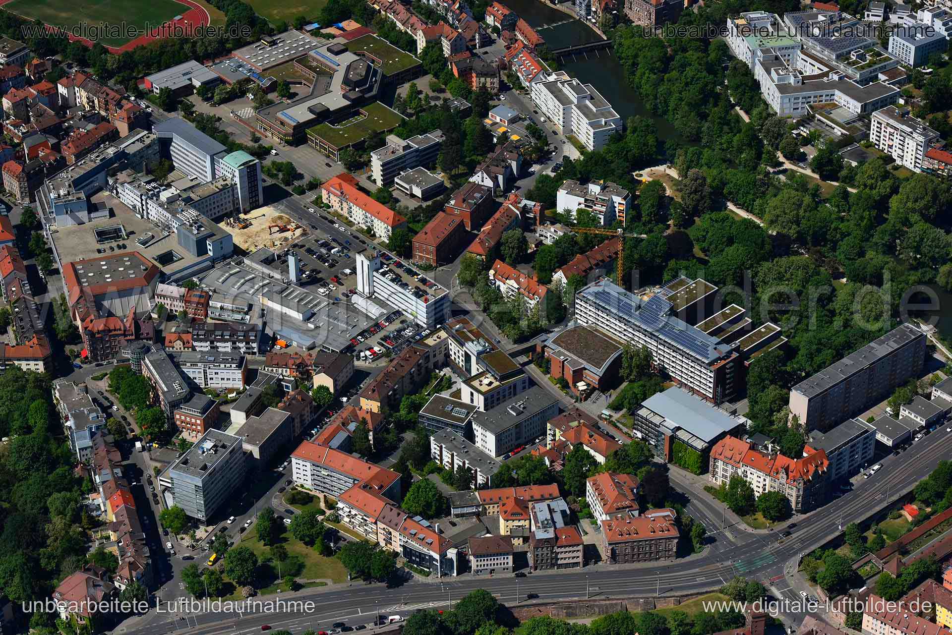 Luftaufnahme Kontumazgarten in Nürnberg | Mittelfranken, Bayern