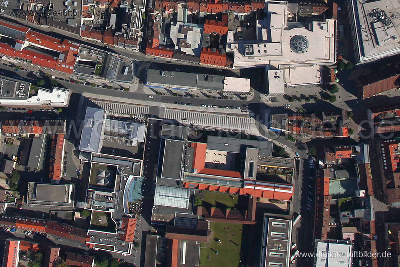 Luftaufnahme Kornmarkt in Nürnberg | Mittelfranken, Bayern