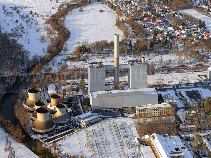 Luftaufnahme Kraftwerk Franken 1 in Nürnberg | Mittelfranken, Bayern