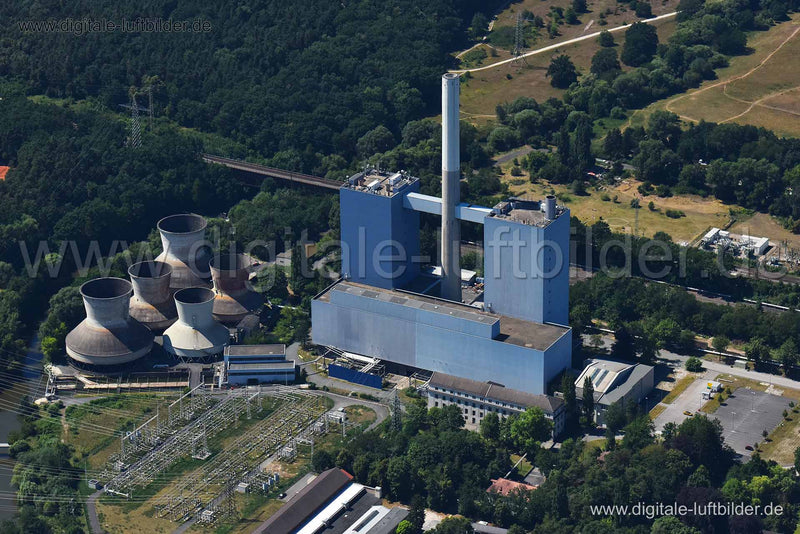 Luftaufnahme Kraftwerk Gebersdorf in Nürnberg | Mittelfranken, Bayern