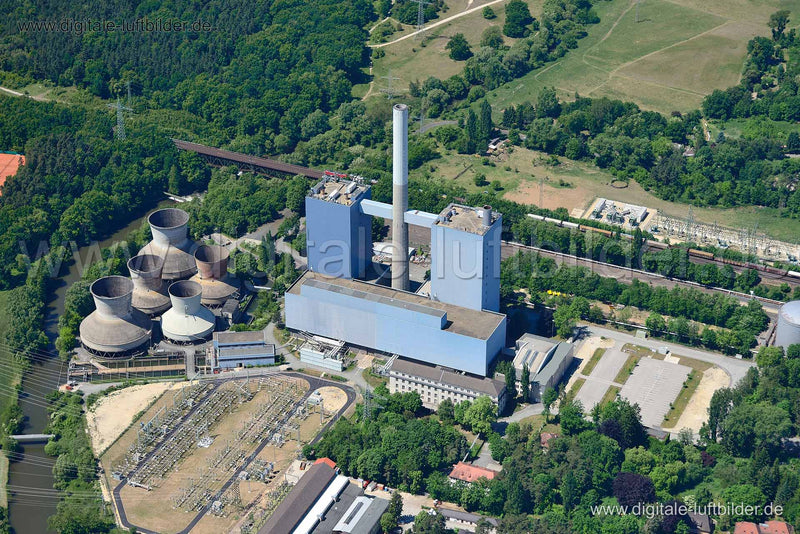 Luftaufnahme Kraftwerk Gebersdorf in Nürnberg | Mittelfranken, Bayern