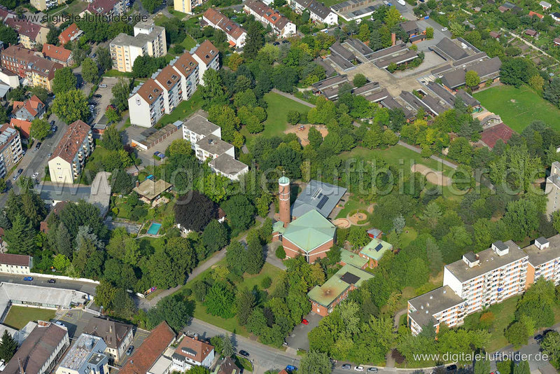 Luftaufnahme Kreuzkirche in Nürnberg | Mittelfranken, Bayern