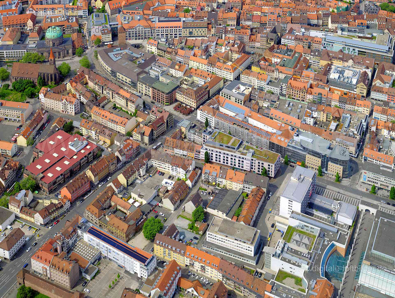 Luftaufnahme Kreuzung Fräberstraße in Nürnberg | Mittelfranken, Bayern