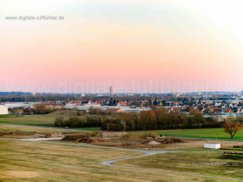 Luftaufnahme Landeanflug in Nürnberg | Mittelfranken, Bayern