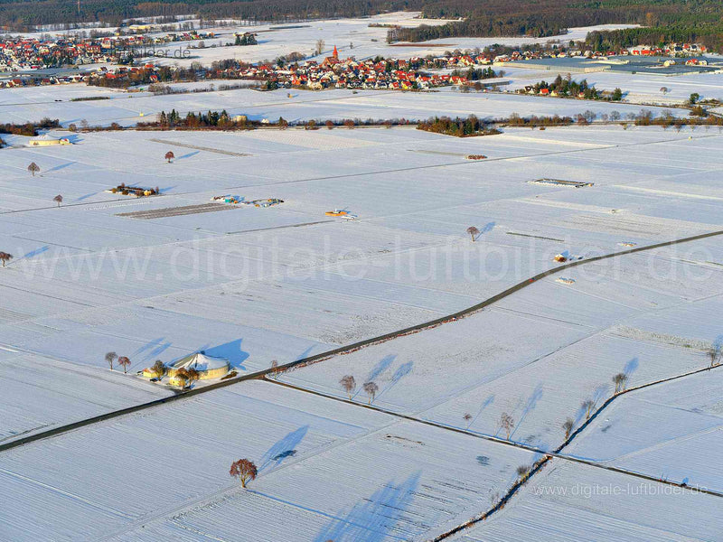 Luftaufnahme Landwirtschaft Knoblauchsland in Nürnberg | Mittelfranken, Bayern