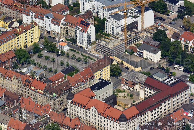 Luftaufnahme Lange Straße in Nürnberg | Mittelfranken, Bayern