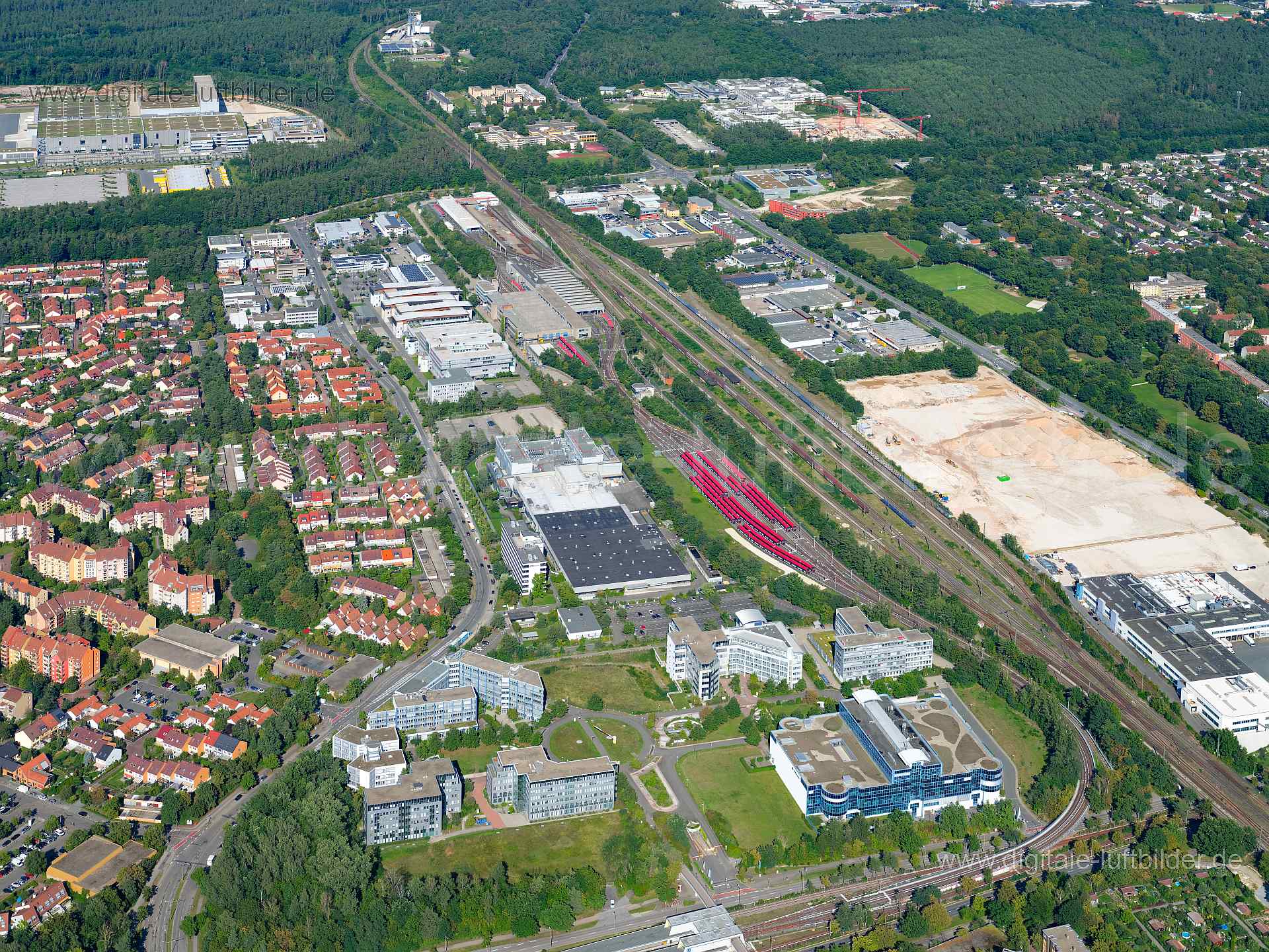 Luftaufnahme Langwasser in Nürnberg | Mittelfranken, Bayern