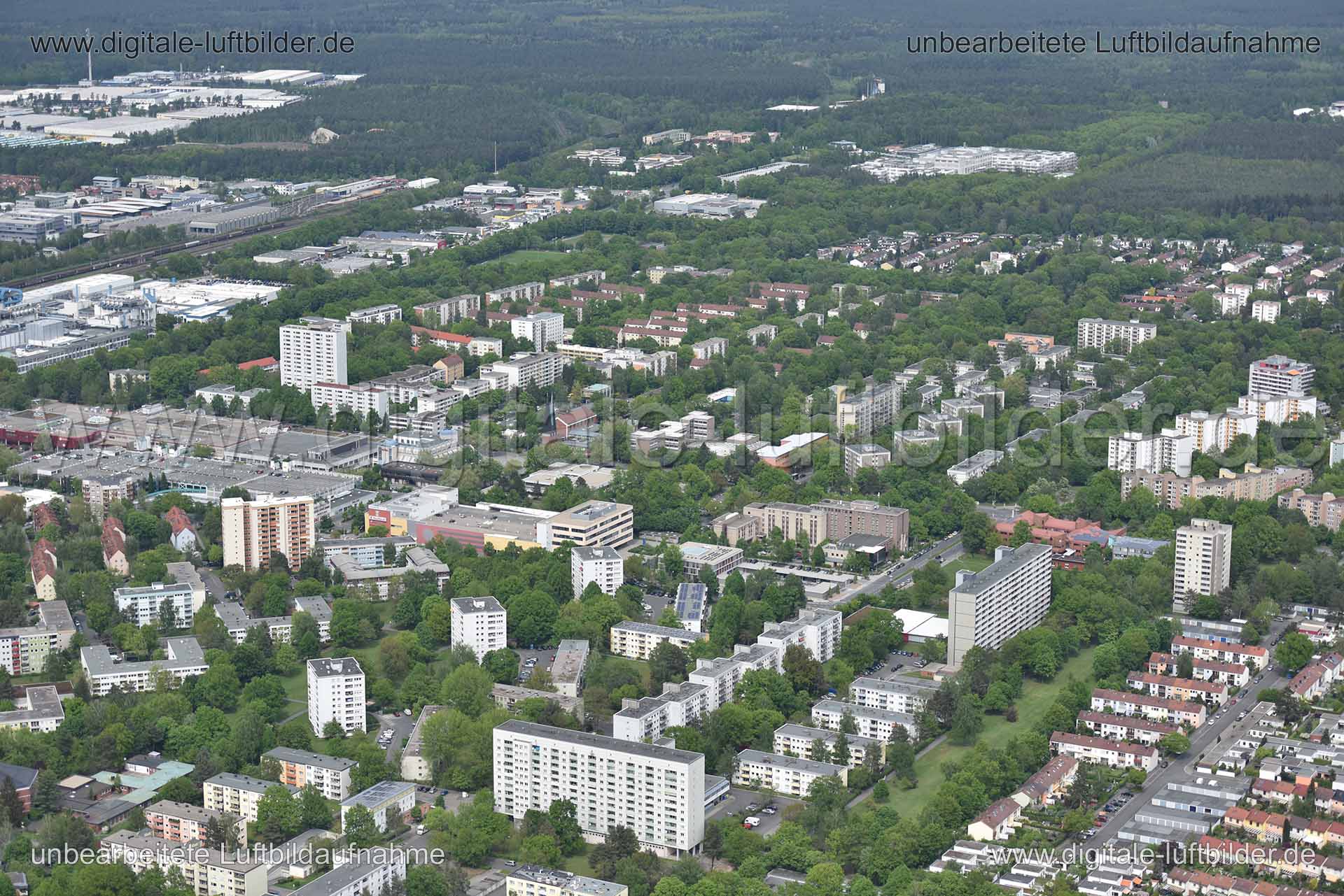 Luftbild Langwasser, Nürnberg