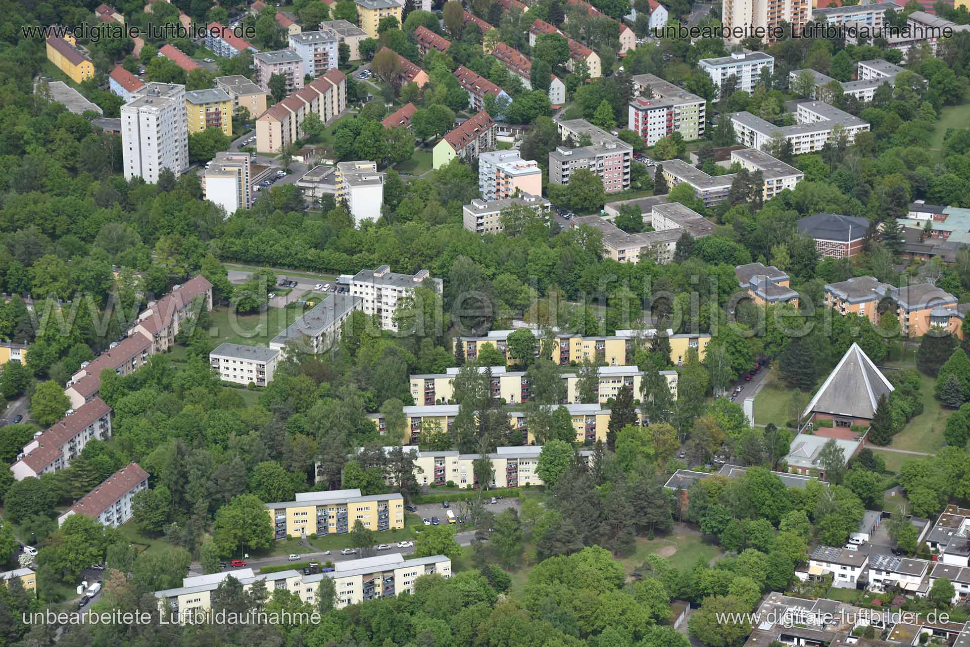 Luftaufnahme Langwasser in Nürnberg | Mittelfranken, Bayern