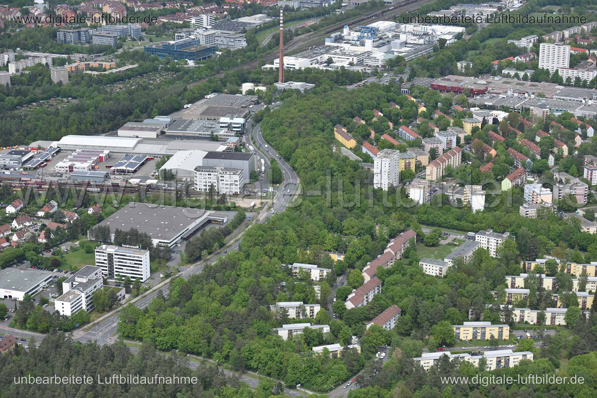Luftaufnahme Langwasser in Nürnberg | Mittelfranken, Bayern