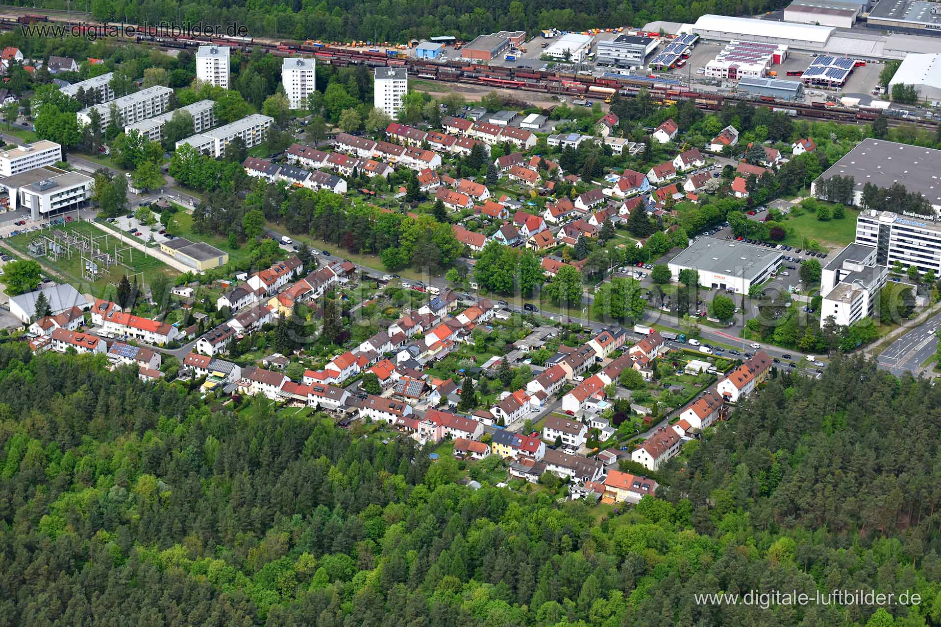 Luftaufnahme Langwasser in Nürnberg | Mittelfranken, Bayern