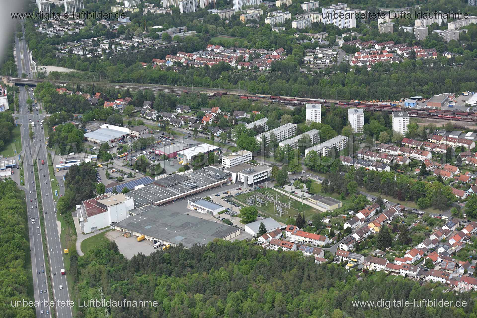 Luftaufnahme Langwasser in Nürnberg | Mittelfranken, Bayern