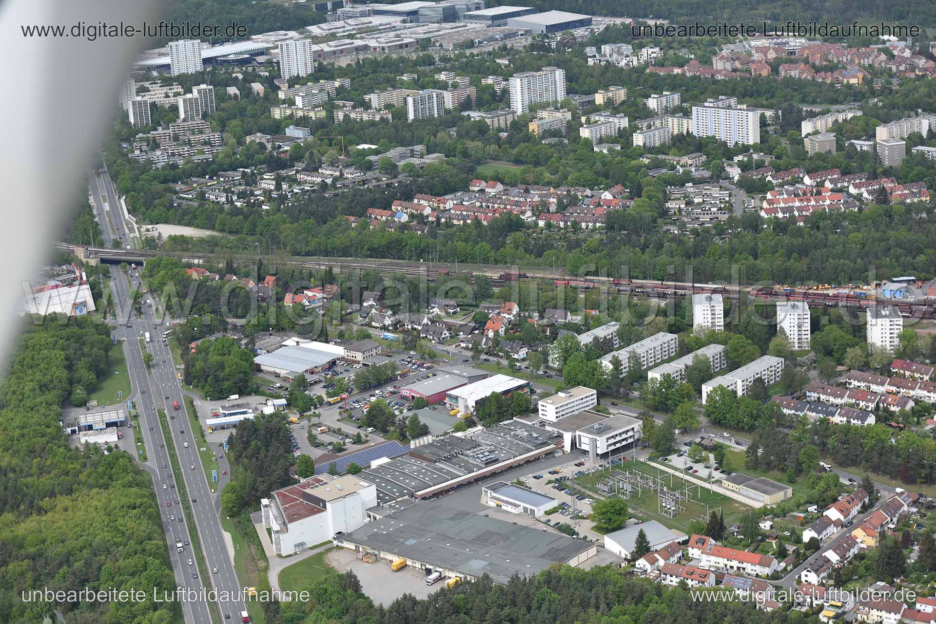 Luftaufnahme Langwasser in Nürnberg | Mittelfranken, Bayern