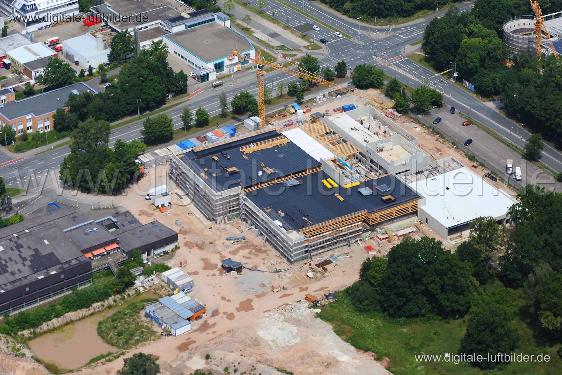 Luftaufnahme Langwasserbad in Nürnberg | Mittelfranken, Bayern