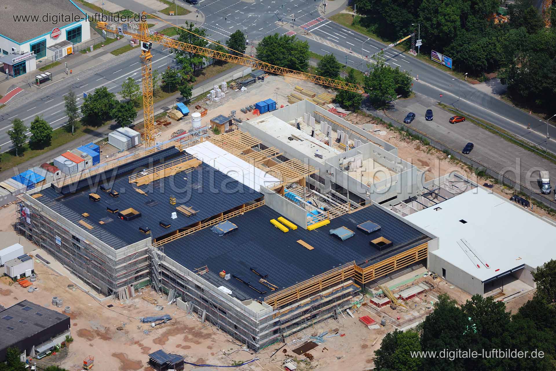 Luftaufnahme Langwasserbad in Nürnberg | Mittelfranken, Bayern