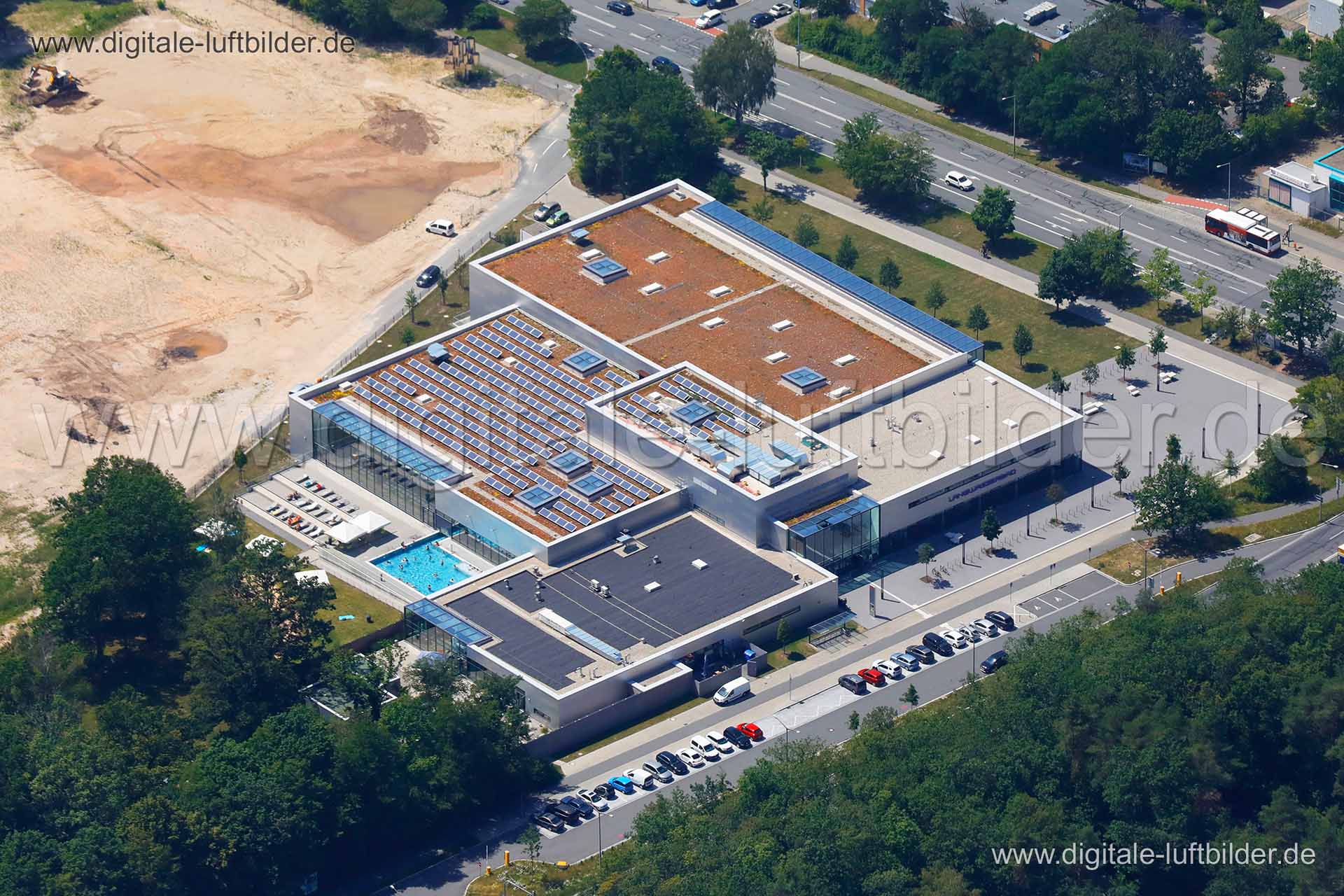 Luftaufnahme Langwasserbad in Nürnberg | Mittelfranken, Bayern